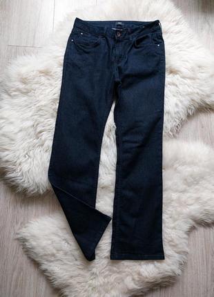 💚💛💜 трендові брюки кльош темно-синього кольору