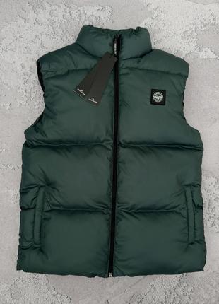 Жилет stone island смарагдовий