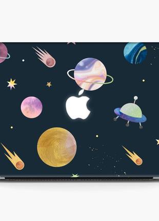 Чехол пластиковый для apple macbook pro / air планеты солнечной системы (planets of the solar system) макбук3 фото