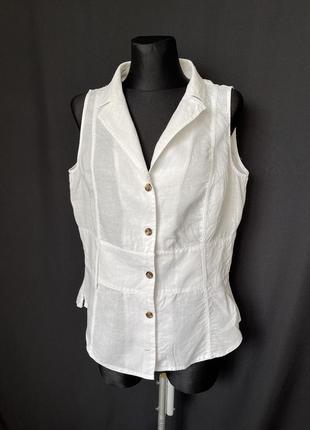 Zara літня блузка без рукавів із кропиви рами літня жилетка вінтаж незвичайний крій