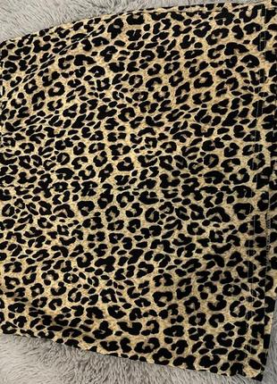 Юбка леопард