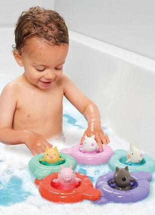 Набор игрушек для ванной toomies вечеринка пеппы в бассейне (e73549)
