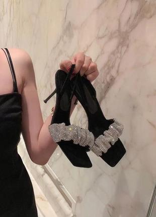 Босоножки туфли шлепанцы на каблуке alexander wang2 фото