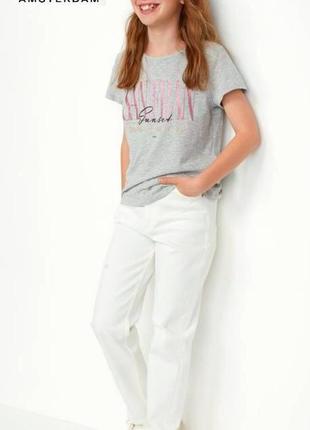 Брендовые белые джинсы мом, джинсовые брюки с высокой посадкой scotch&amp;soda&nbsp; 14-16 года
