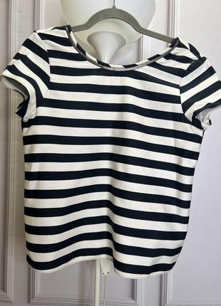 Футболка с цепочкой в полоску zara m
