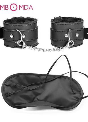 Наручники, інтимні іграшки для дорослих, набір для бондажу, пов'язка на очі, маска для очей, еротичні