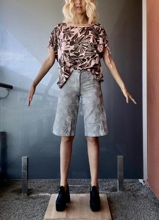 Вышитые длинные шорты хлопка тренд бермуды классика костюм pullвисокая посадкаhm капри бриджи mangostиль oldmoney