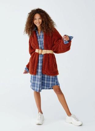 Натуральное платье рубашка pull &amp; bear 5