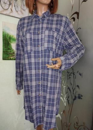 Натуральное платье рубашка pull &amp; bear 8