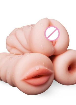 Секс-іграшки для чоловіків 3d штучна киска вагінальний оральний і чоловічий мастурбатор, оргазм