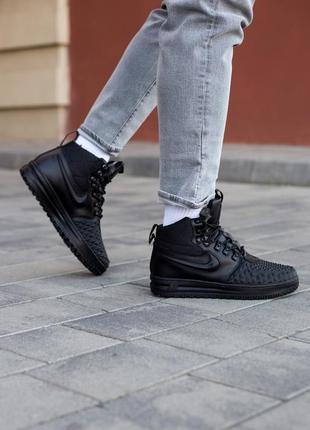 Зимние мужские кроссовки nike lunar force 1 duckboot 17 black