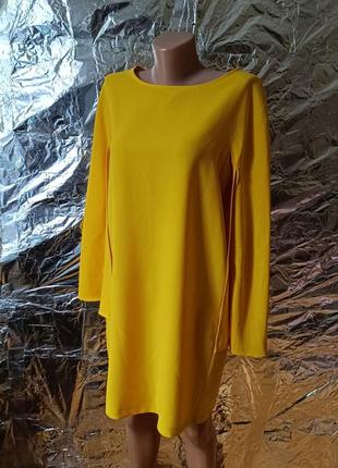 😍 новое желтое шифоновое платье zara