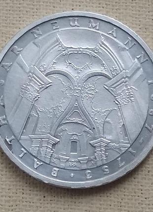 Германия 5 марок, 1978 г -  225 лет со дня смерти иоганна бальтазара неймана, серебро