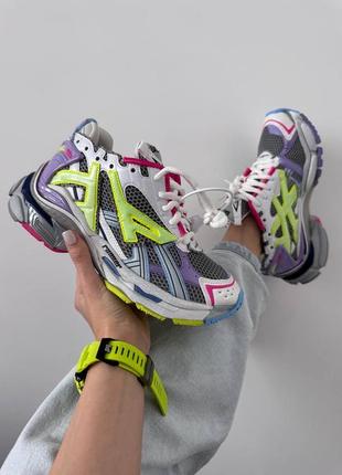 Кроссовки balenciaga runner trainer neon colors premium