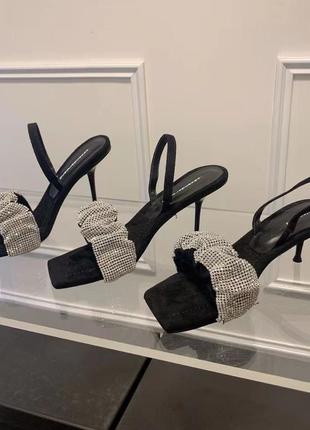 Босоножки туфли шлепанцы на каблуке alexander wang6 фото