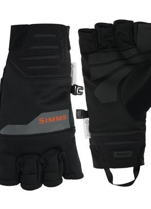 Рукавички simms windstopper half finger glove black m (13795-001-30) рукавички зимові рукавички для риболовлі