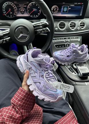 Женские кроссовки balenciaga track 2.0 purple