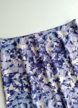 Красива спідниця з натуральної тканини в квітковий принт8 фото