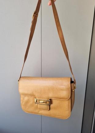 Винтажная сумка via vineto, сумка винтаж, сумка на плечо, кожаная сумка, сумка италия