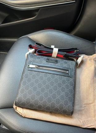 Сумка | мессенджер gucci gg black small messenger bag