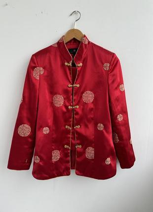 Традиционный китайский пиджак шелковый тнчжуан