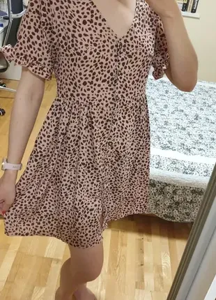 Легенька котонова літня сукня з принтом