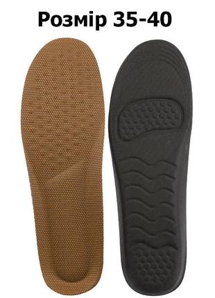 Спортивные стельки обрезные для спортивной обуви 35-40р. женские стельки коричневые легкие для кроссовок