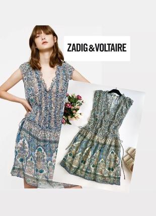 Стильное платье с нашитым бисером от бренда zadig &amp; voltaire