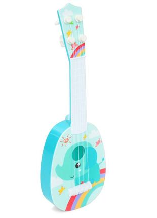 Дитяча музична іграшка гітара слон 898-37, 4 струни