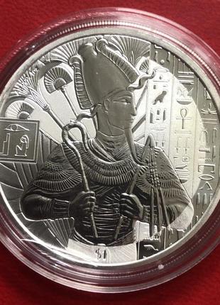 Срібна монета серія боги єгипту "осіріс" 2023 рік