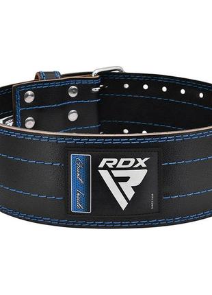 Пояс для пауерліфтингу rdx rd1 шкіряний blue xl