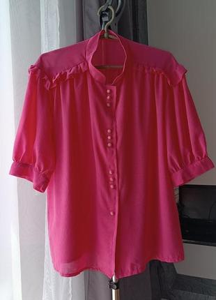 Блуза женская, розового цвета, размер l,xl