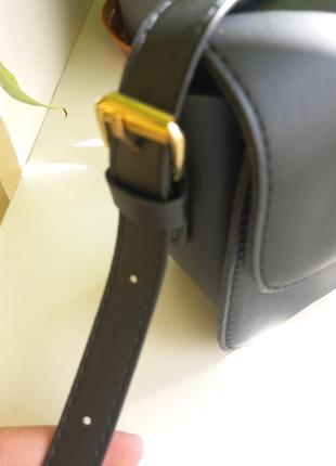 Модна чорна стильна сумка жіноча сумочка 31686 фото