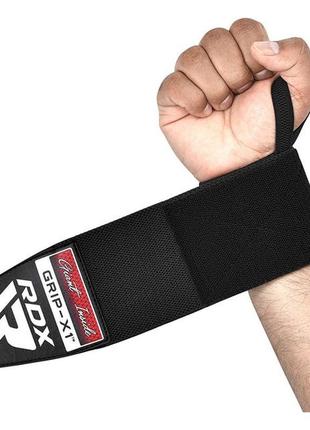 Бинти для зап'ясть (кистьові бинти) rdx w3 gym wrist wraps full black