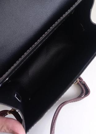 Модна чорна стильна сумка жіноча сумочка 31706 фото