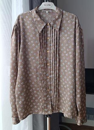 Женская блуза, очень нежная ткань, размер 48, m,l,xl