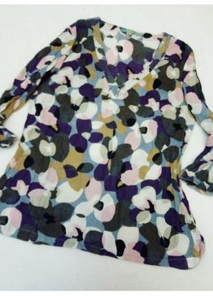 Яркая летняя хлопковая блуза в цветы boden