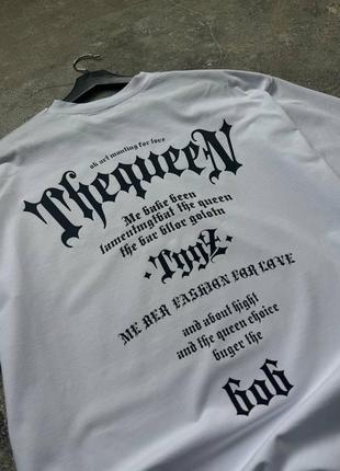 Футболка оверсайз белая tggz 666