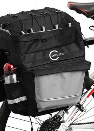 Велосипедна сумка на багажник велоштани з дощовиком 55l nia-mart сумка для велосипедиста