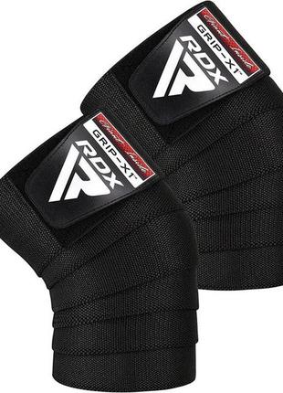 Бинти на коліна rdx k1 gym knee wraps full black