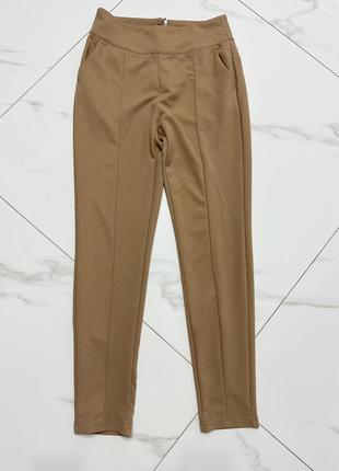 Штани брюки shein світло-коричневі на розмір м