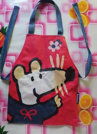 Фартук для трудовых работ, рисования, липки глины