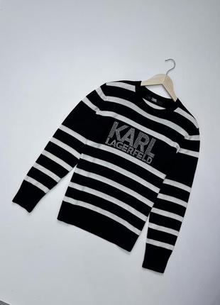 Шерстяной женский свитер karl lagerfeld, оригинал