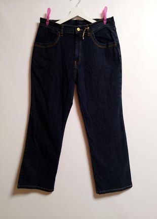 Щільні прямі стрейч джинси #706#
