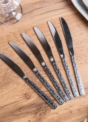 Набор столовых ножей 6 шт нержавеющая сталь гальваническое покрытие