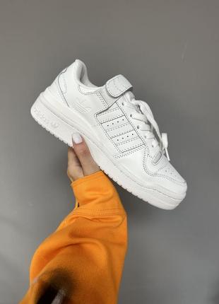 Женские кроссовки adidas forum “full white”