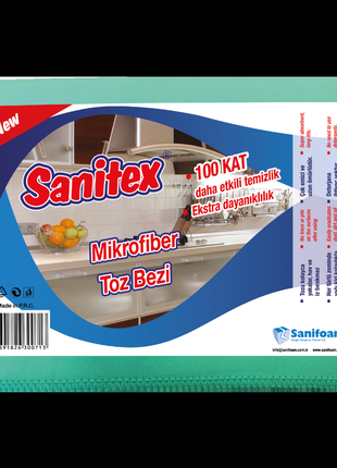Салфетка из микрофибры sanitex против пыли, 1 шт