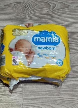 Памперси mamia baby newborn nappies premium, size 1, 2-5kg