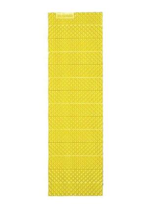 Килимок складний ixpe naturehike nh19qd008, алюмінієва плівка, 185x56х1,8 см, жовтий