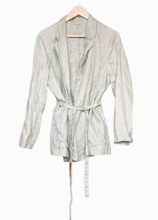 Violeta by mng linen blazer